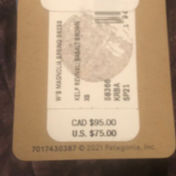 NWT brown floral Patagonia Magnolia Spring Dress sz XS - Picture 12 of 16